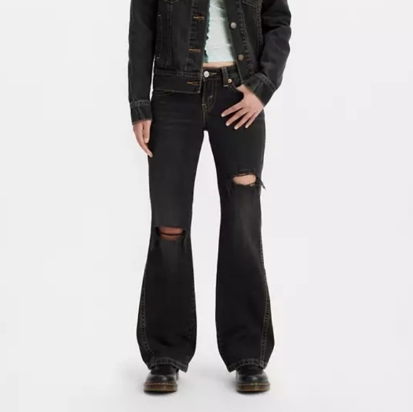 Levi's Premium Distressed Noughties Bootcut Jeans Size 31 NWT - Picture 6 of 13